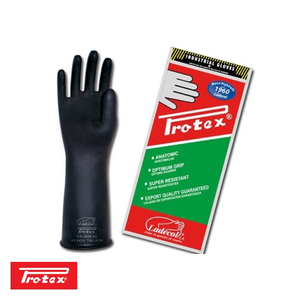 Guante de jebe industrial C-35